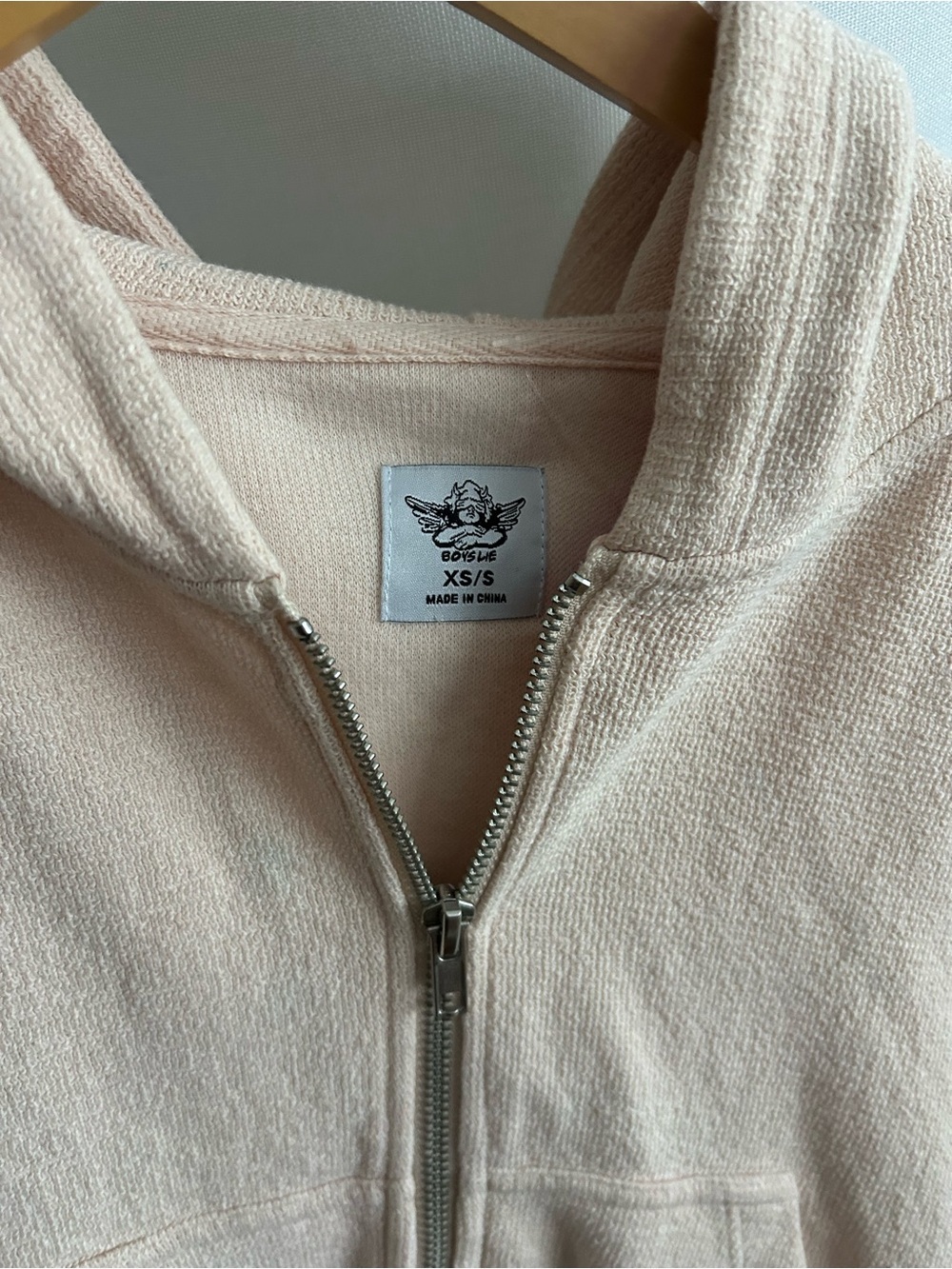 Boys Lie Word Tour Beige Cropped Hoddie XS - Picture 5 of 11